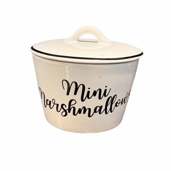 Other - Adorable Mini Marshmallows Ceramic Canister/Storage Container